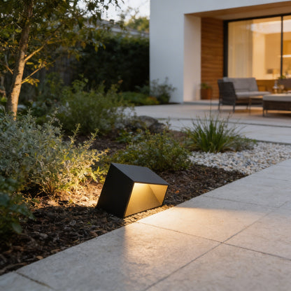 AURO Kube | Tilted Cube Outdoor Garden Ground Light