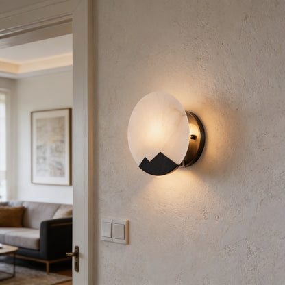 AURO Sol | Alabaster Globe Wall Sconce