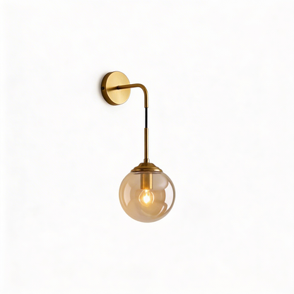 AURO Lykt | Polished Copper LED Bar Wall Lamp
