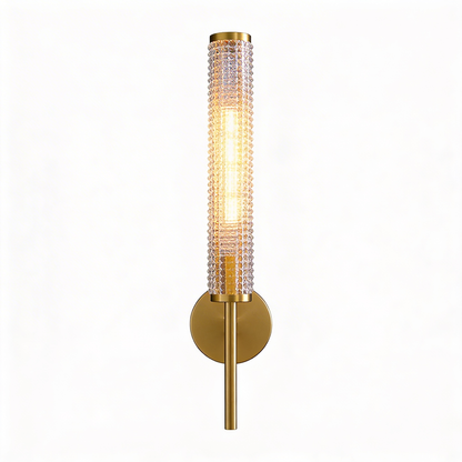 AURO Rör | Brass & Glass Tube Wall Sconce