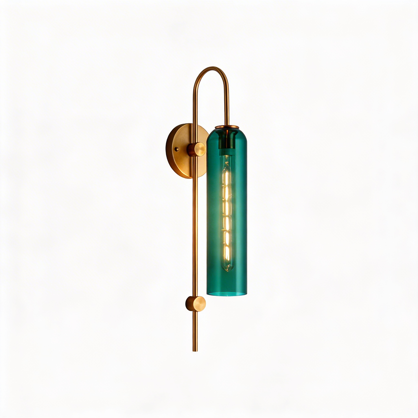 AURO Kobber | Brass & Glass Tube Wall Sconce