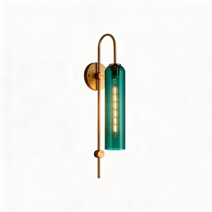 AURO Kobber | Brass & Glass Tube Wall Sconce