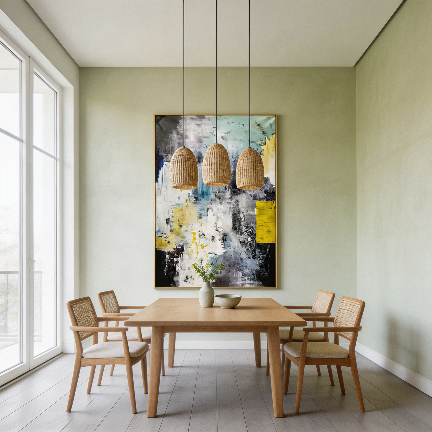 AURO Strøm | Handmade Colourful Abstract Oil Painting