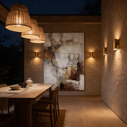 AURO Varme | Warm Abstract Hand-Painted Canvas Art