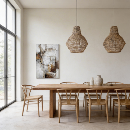 AURO Varme | Warm Abstract Hand-Painted Canvas Art