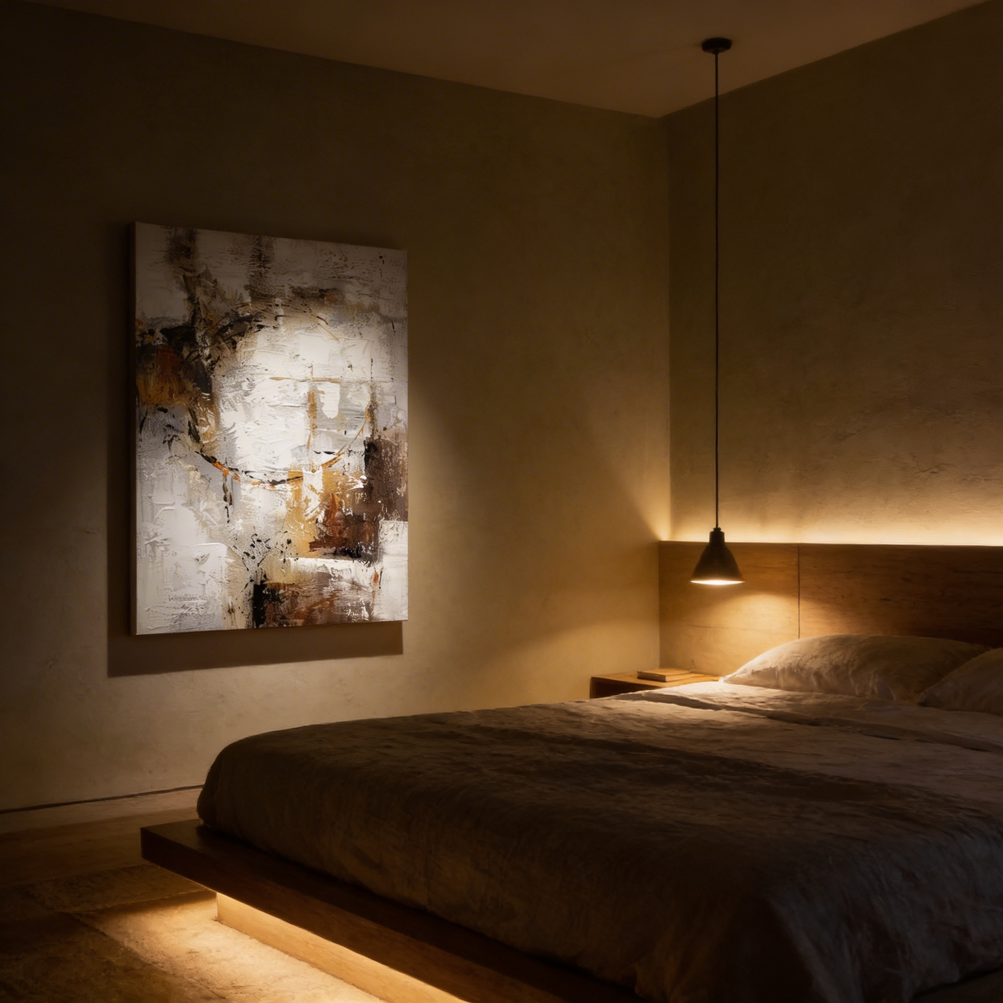 AURO Varme | Warm Abstract Hand-Painted Canvas Art