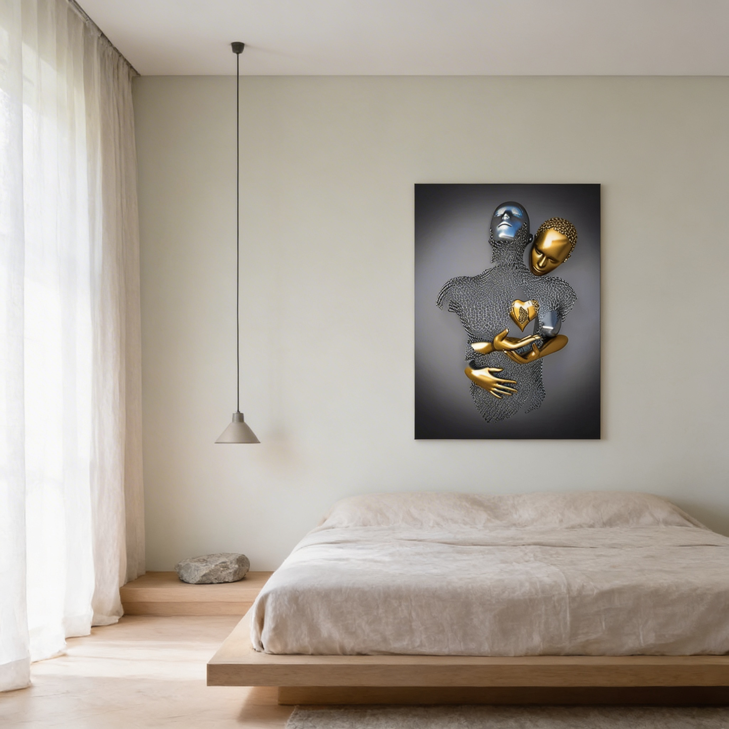 AURO Caldris | NordicLove Abstract Statue Canvas Wall Art