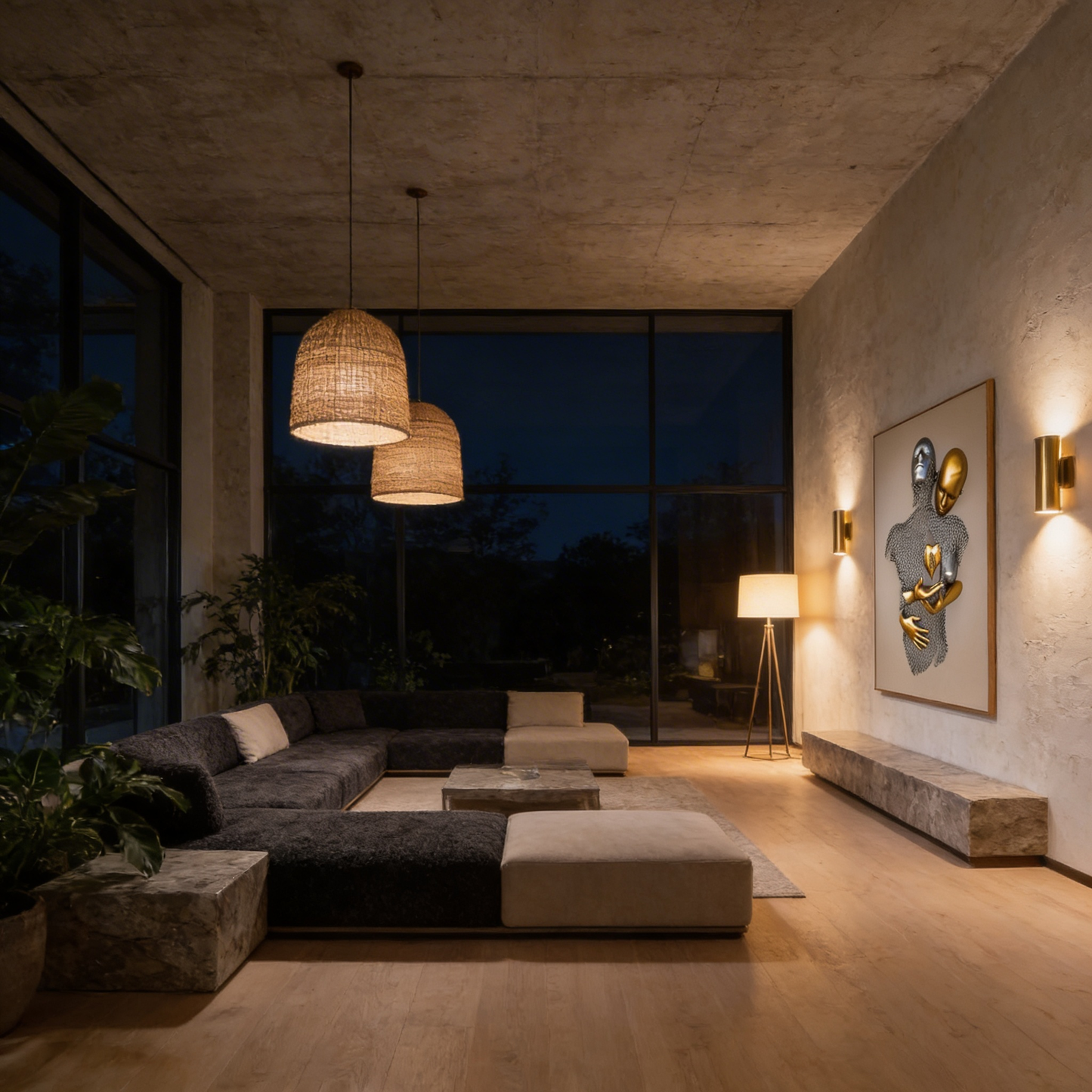 AURO Caldris | NordicLove Abstract Statue Canvas Wall Art