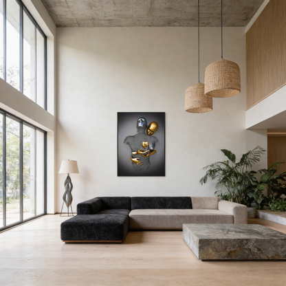 AURO Caldris | NordicLove Abstract Statue Canvas Wall Art