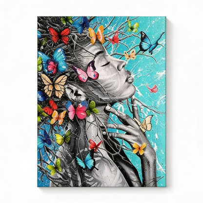 AURO Eldoria | AfriBelle Butterfly Canvas Wall Art