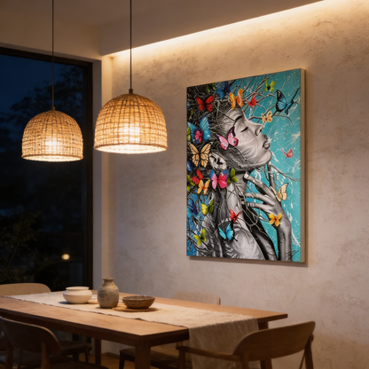 AURO Eldoria | AfriBelle Butterfly Canvas Wall Art