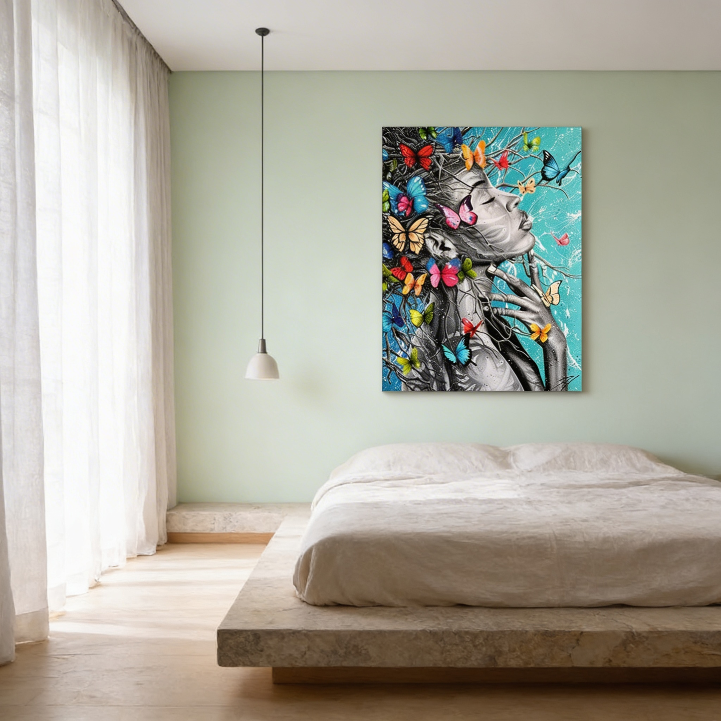 AURO Eldoria | AfriBelle Butterfly Canvas Wall Art