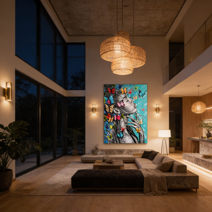 AURO Eldoria | AfriBelle Butterfly Canvas Wall Art