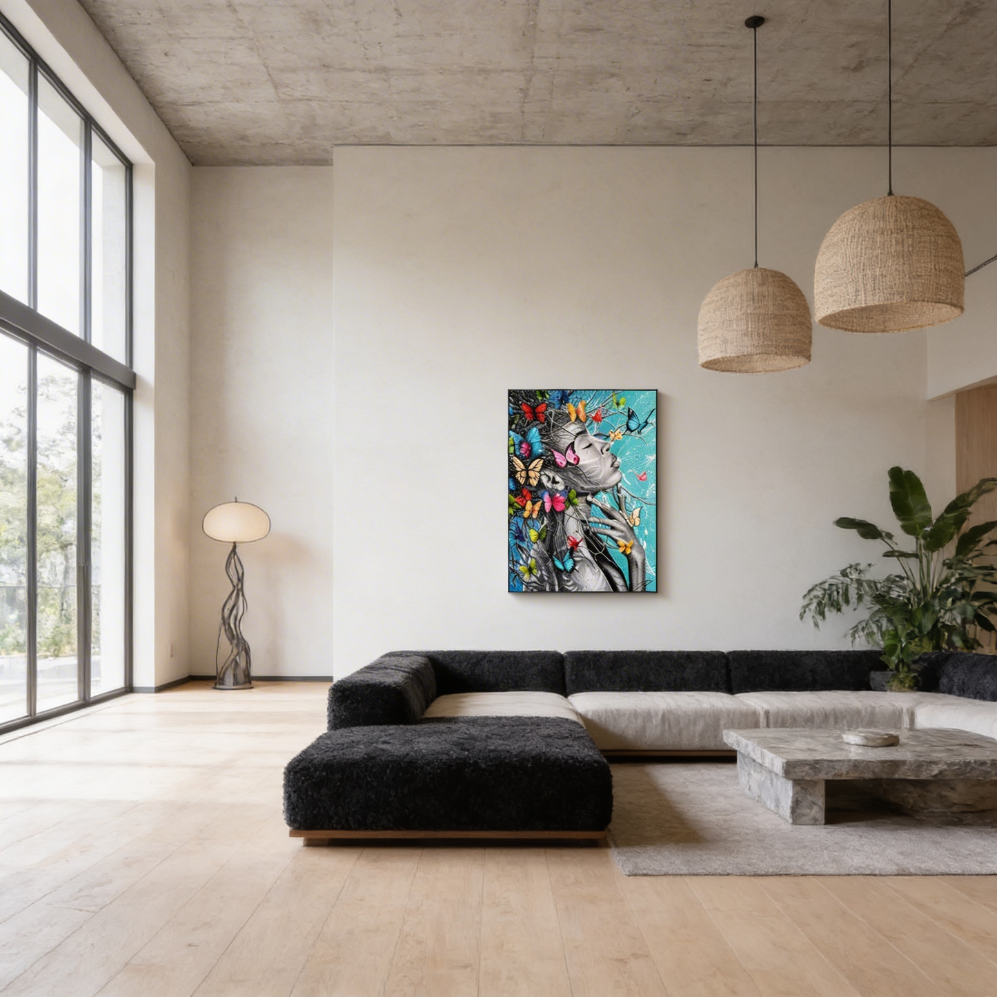 AURO Eldoria | AfriBelle Butterfly Canvas Wall Art