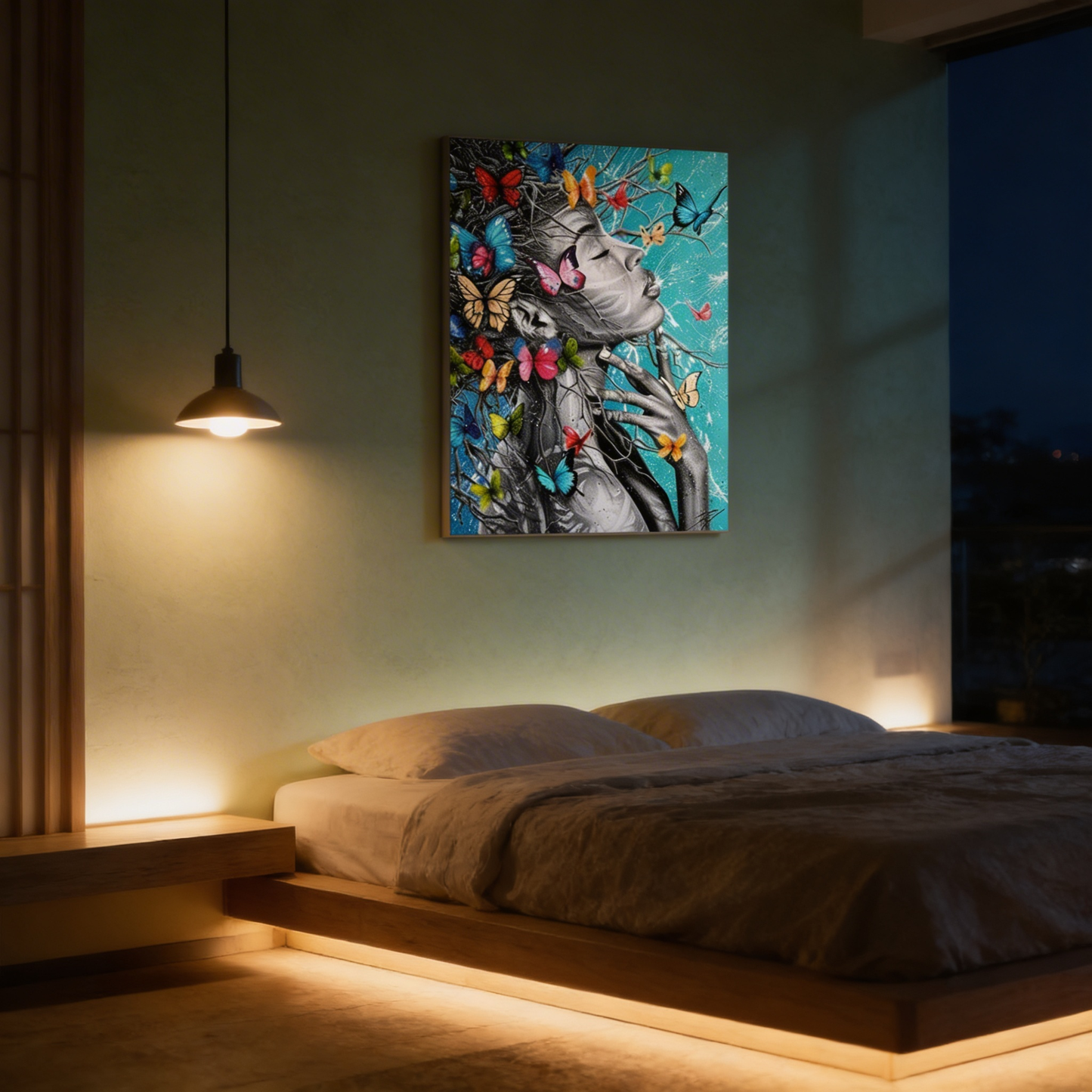 AURO Eldoria | AfriBelle Butterfly Canvas Wall Art