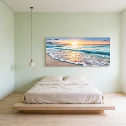 AURO Noctyra | SeaWave Modern Canvas Wall Art