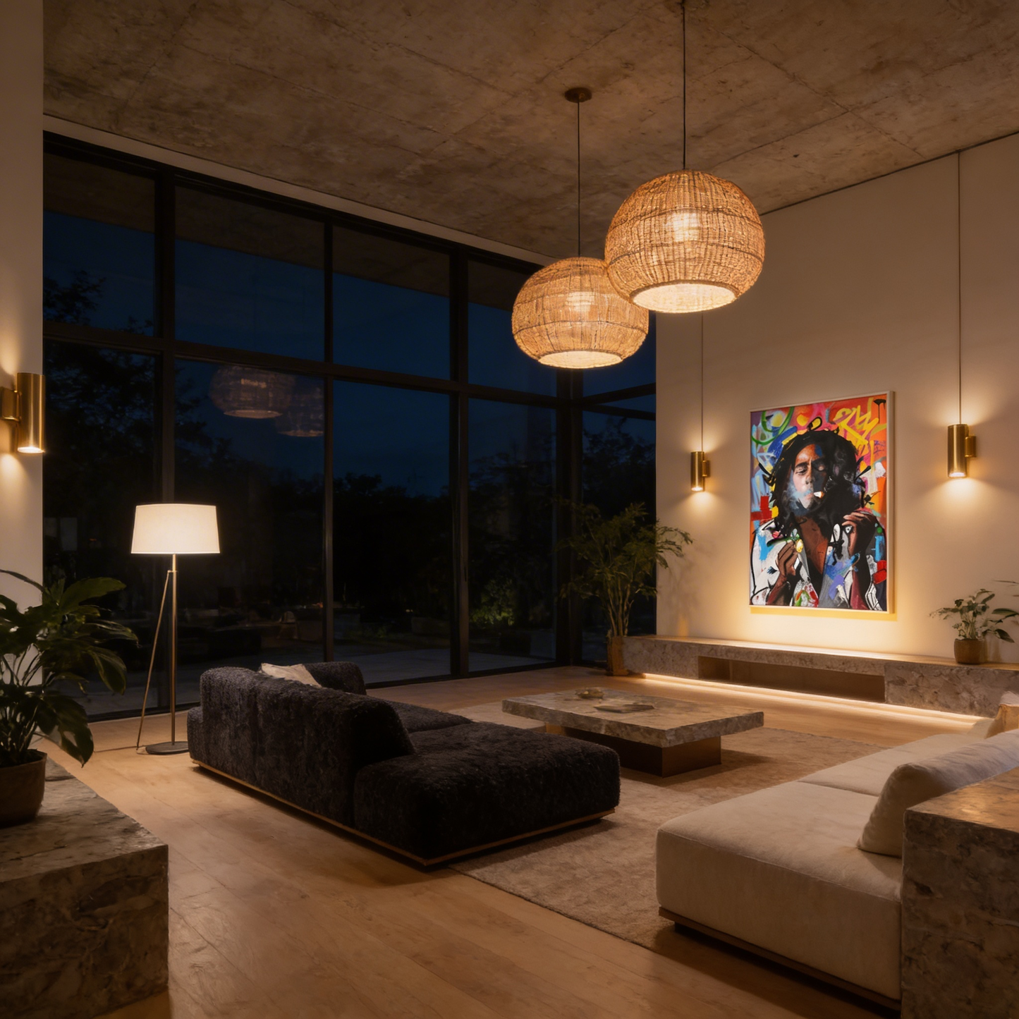 AURO Obscura | HeroGlow Laser Sword Canvas Wall Art