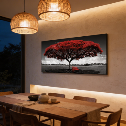 AURO Sylvara | ForestGlow Green Landscape Canvas Wall Art