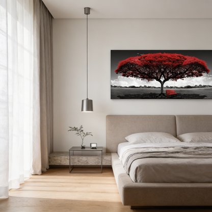 AURO Sylvara | ForestGlow Green Landscape Canvas Wall Art