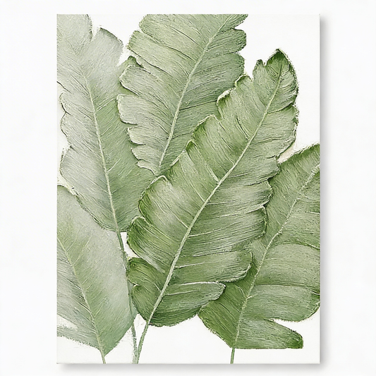 AURO Vireon | FloraRay Green Leaves Canvas Wall Art