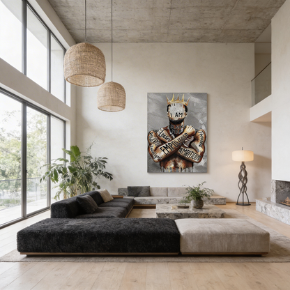 AURO Zythera | EmpowerKing Black Man Canvas Wall Art