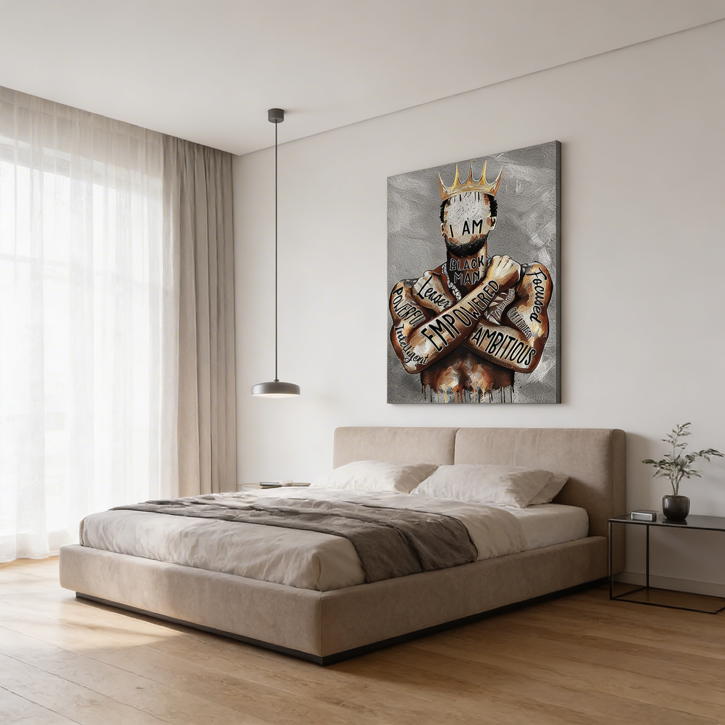 AURO Zythera | EmpowerKing Black Man Canvas Wall Art