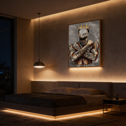AURO Zythera | EmpowerKing Black Man Canvas Wall Art