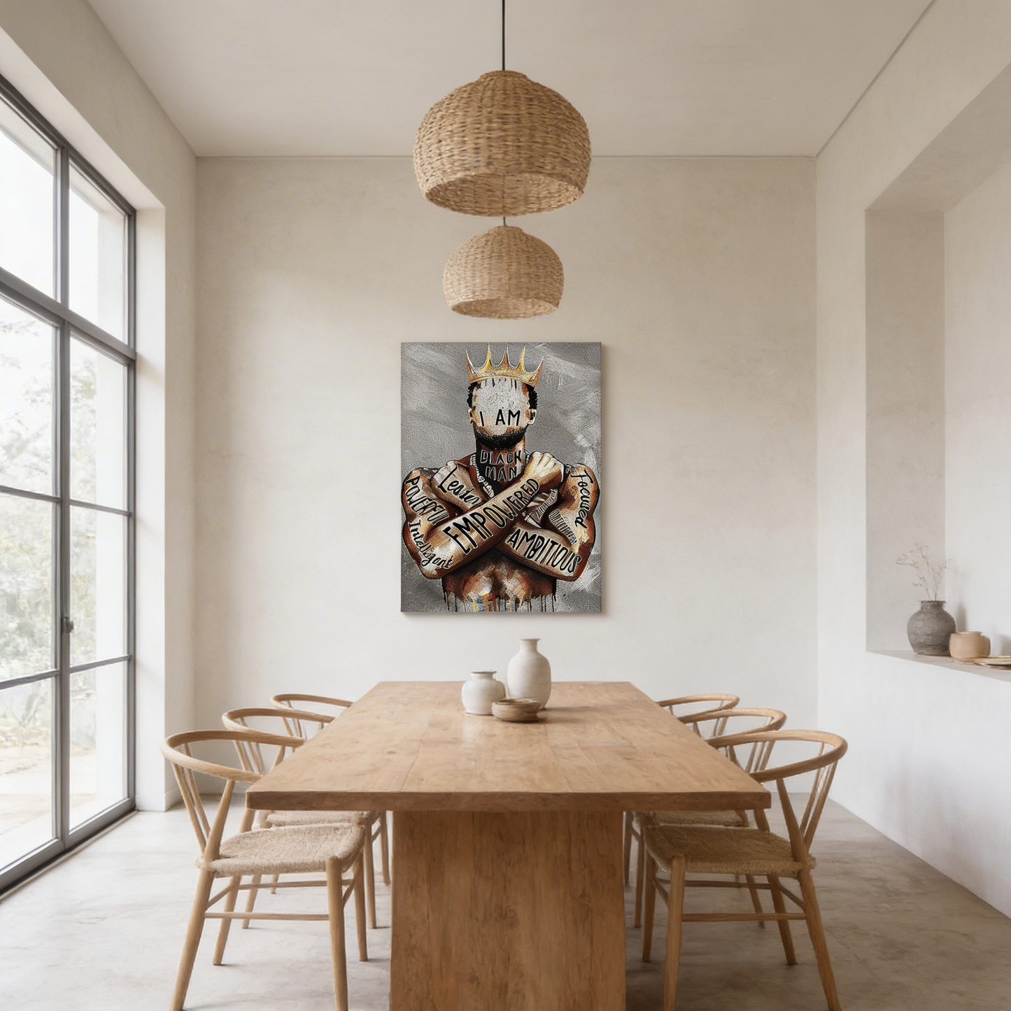 AURO Zythera | EmpowerKing Black Man Canvas Wall Art