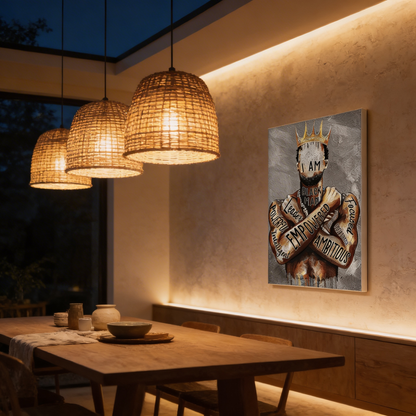 AURO Zythera | EmpowerKing Black Man Canvas Wall Art