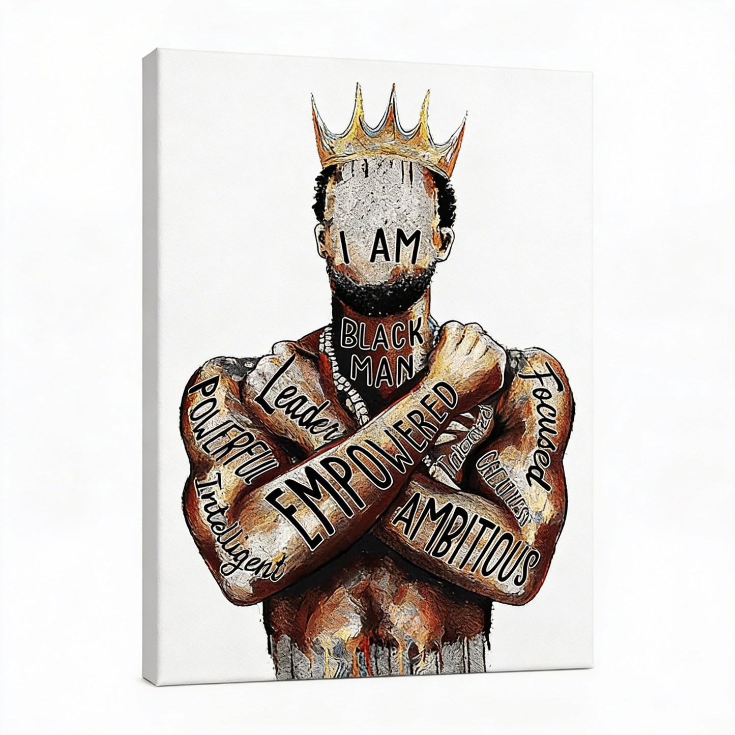 AURO Zythera | EmpowerKing Black Man Canvas Wall Art