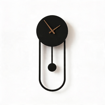 AURO Arisha | Gold & Black Clock Lamp