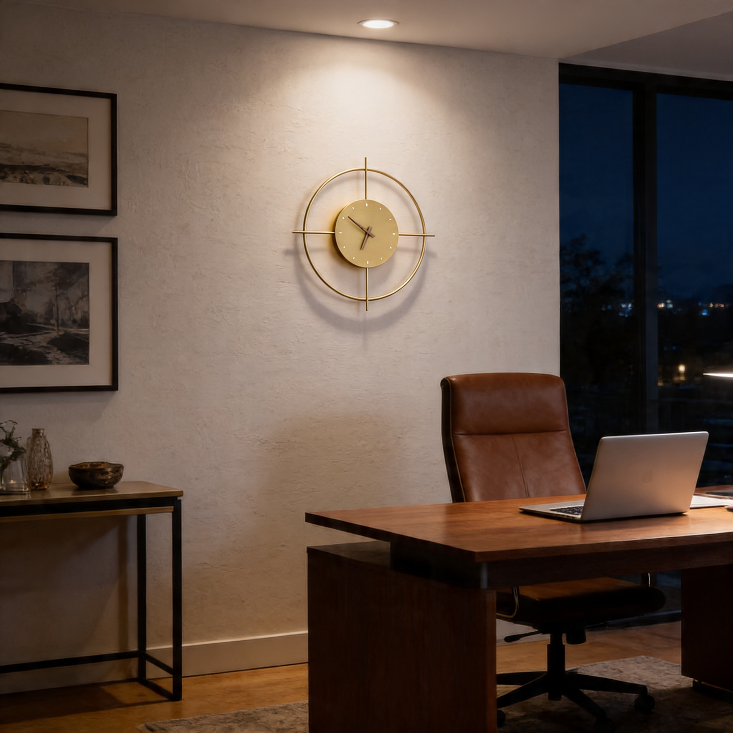 AURO Clepsa | Round Clock Lamp