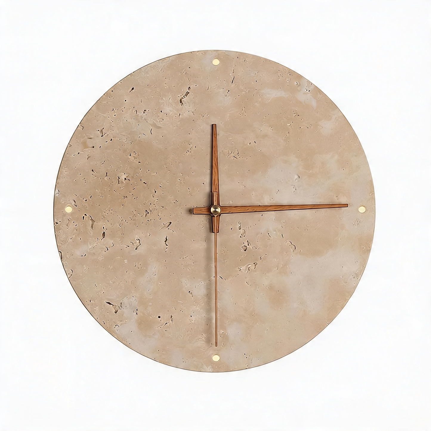 AURO Horologe | Travertine Clock Lamp