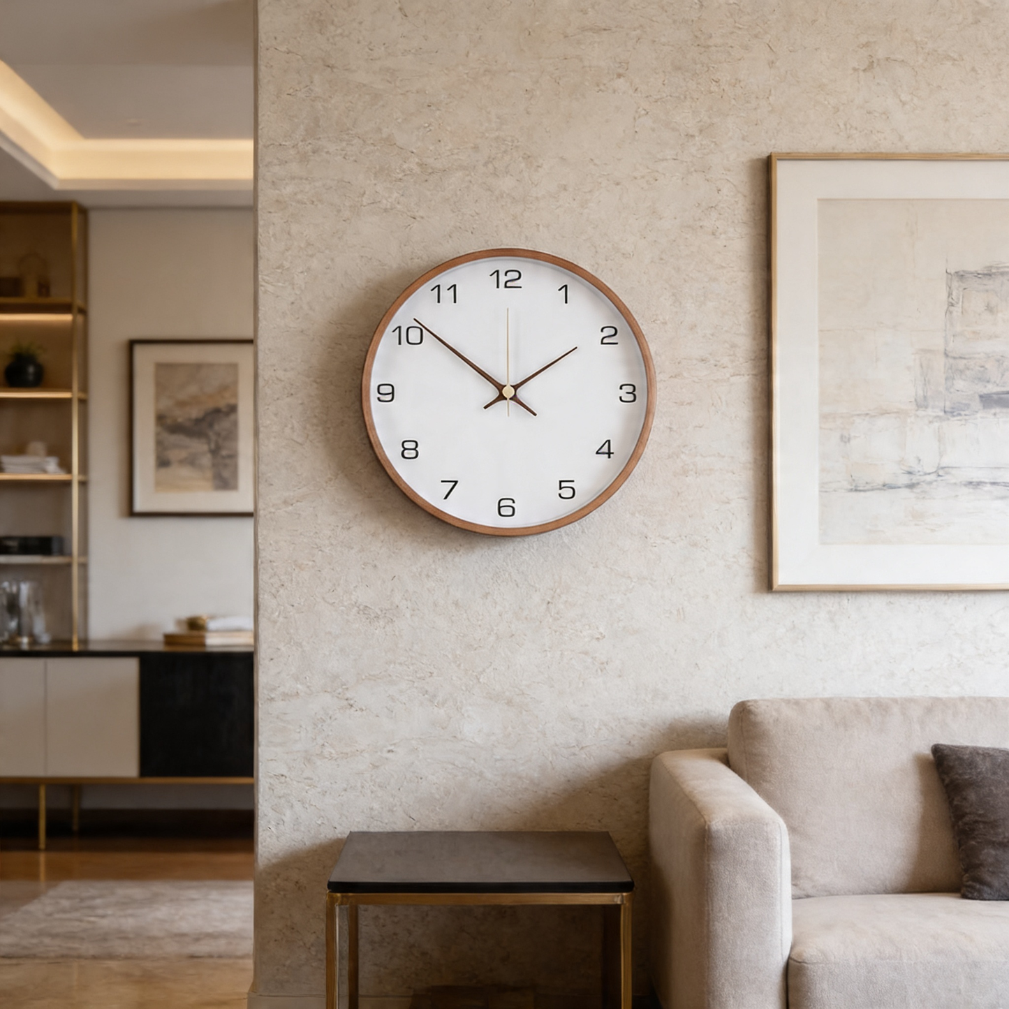 AURO Aeternum | Wood & Glass Clock