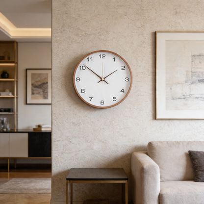 AURO Aeternum | Wood & Glass Clock