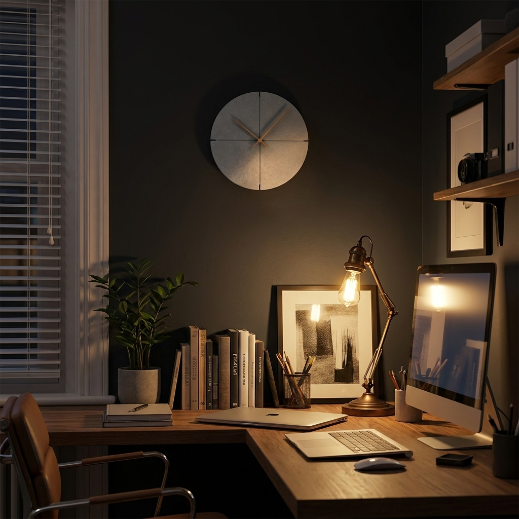 AURO Horos | Modern Black Clock