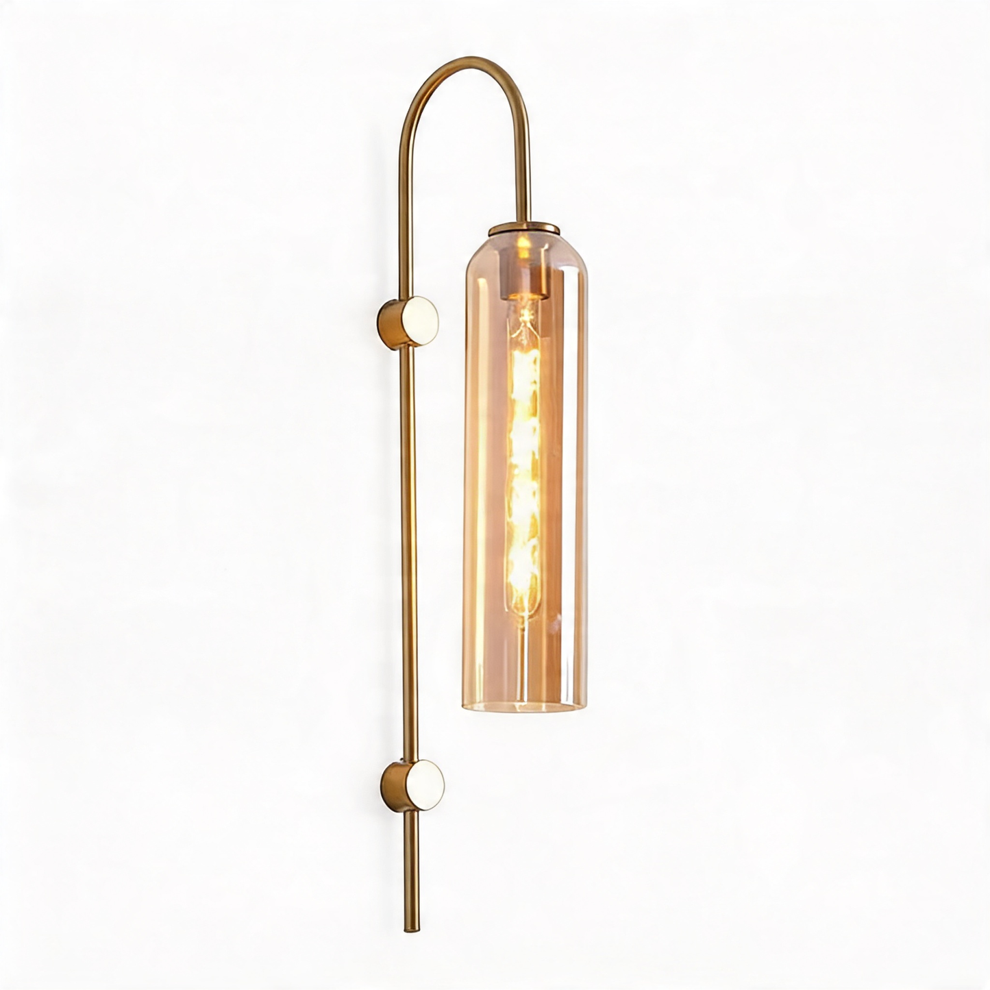 AURO Kobber | Brass & Glass Tube Wall Sconce