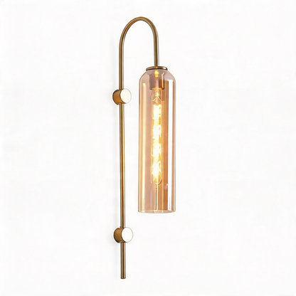 AURO Kobber | Brass & Glass Tube Wall Sconce
