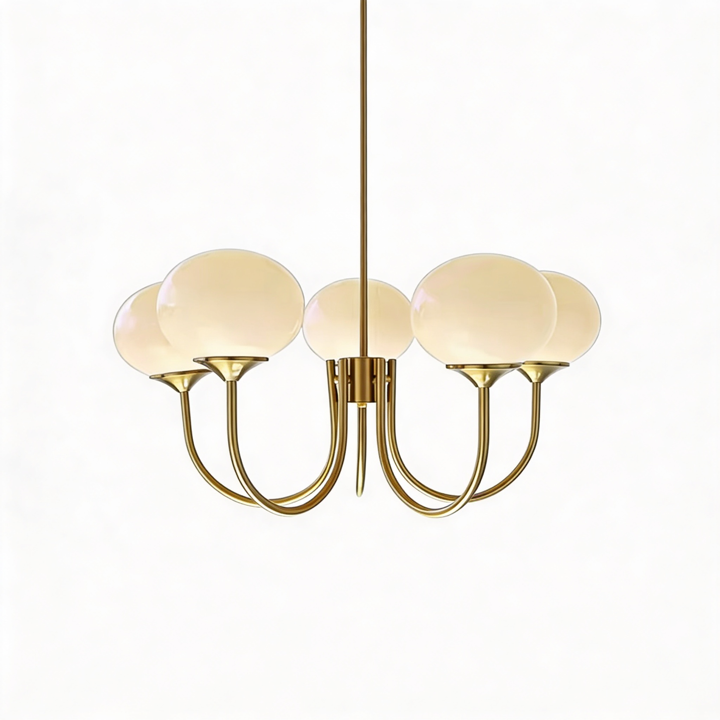 AURO Perle | Marshmallow Glass Globe Chandelier
