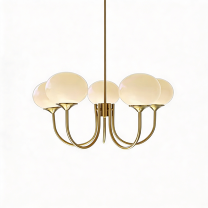 AURO Perle | Marshmallow Glass Globe Chandelier