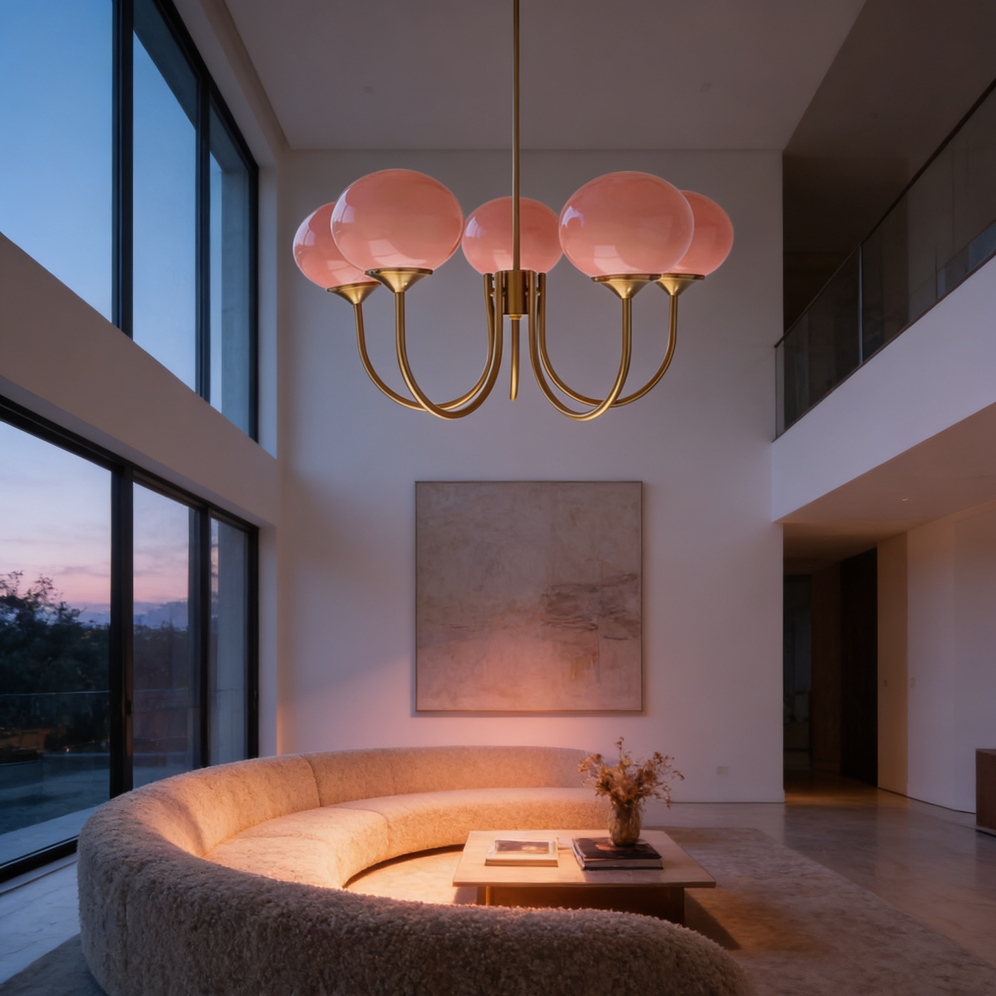 AURO Perle | Marshmallow Glass Globe Chandelier