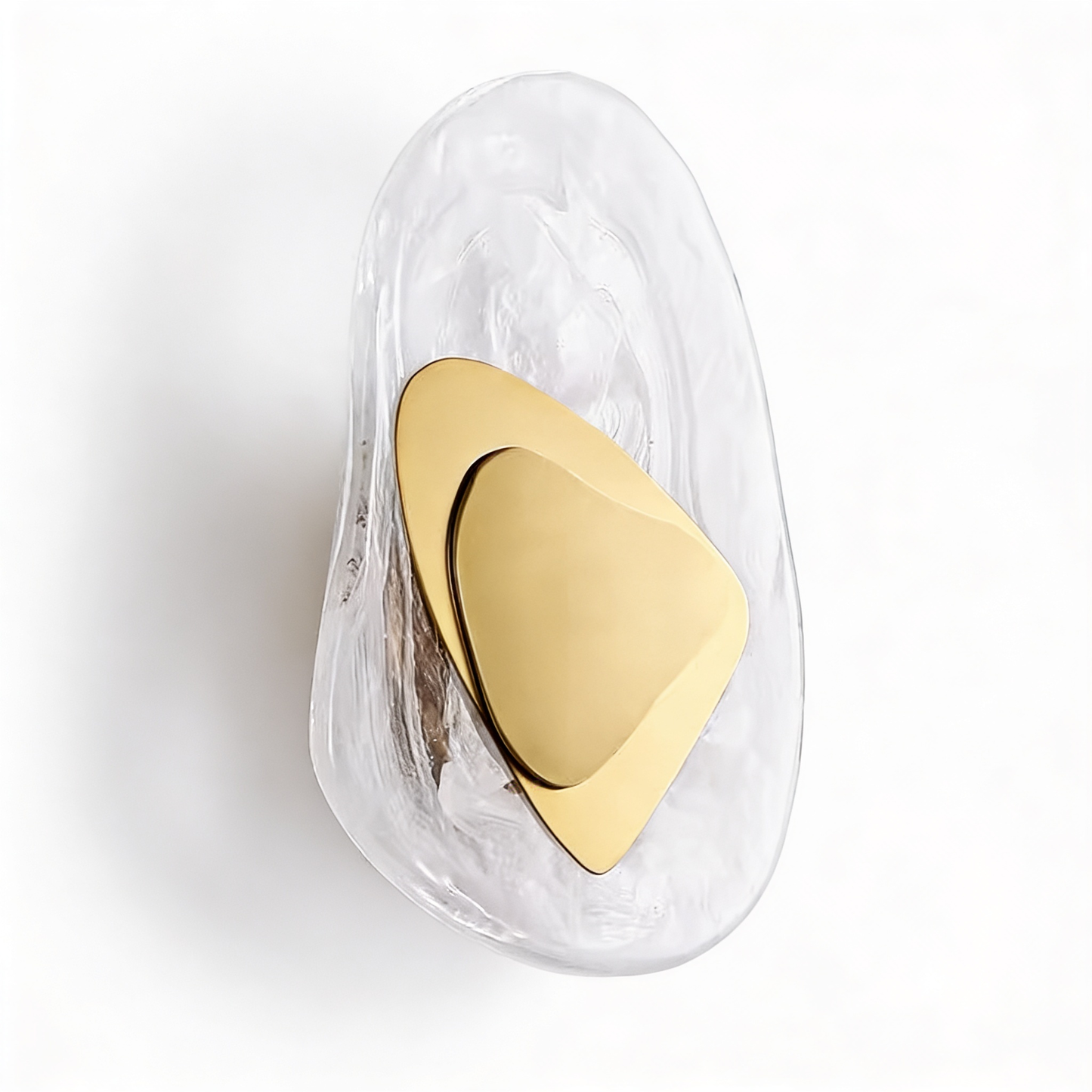 AURO Ryn | Sculptural Crystal Water Ripple Wall Sconce
