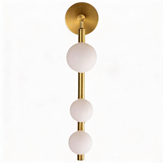 AURO Tryne | Sculptural 3-Globe Glass Wall Lamp