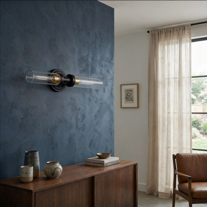 AURO Roen | Twin Tube Glass Wall Sconce