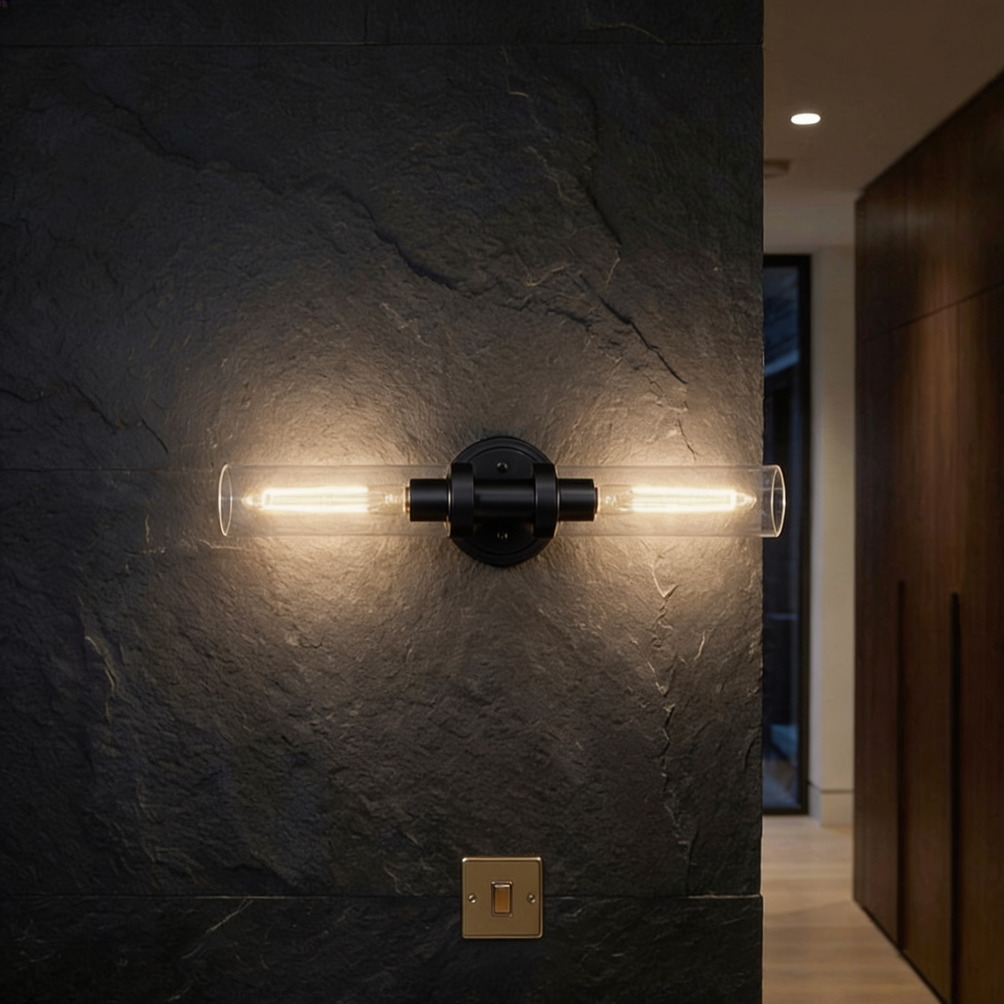 AURO Roen | Twin Tube Glass Wall Sconce