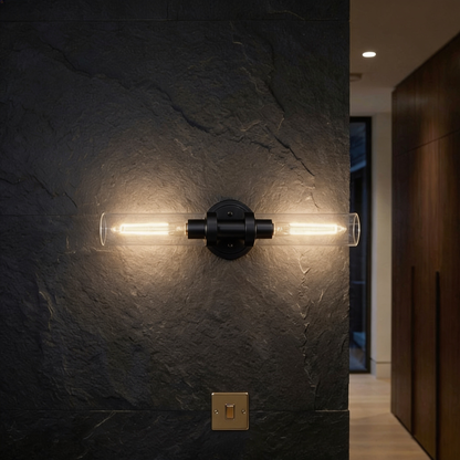 AURO Roen | Twin Tube Glass Wall Sconce