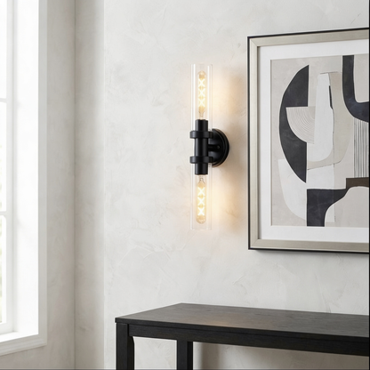 AURO Roen | Twin Tube Glass Wall Sconce